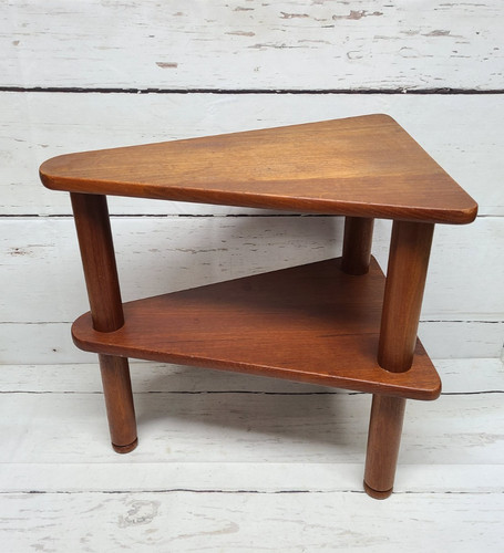 Vintage teak legged tier - 2,