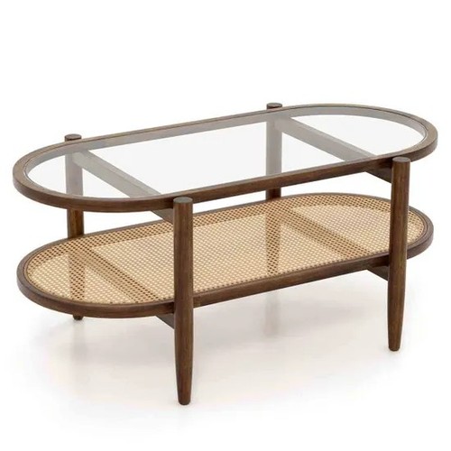 Wooden coffee table - coffee,