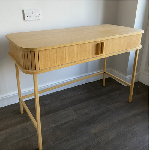 Scandinavian computer desk oak - scandinavian,
