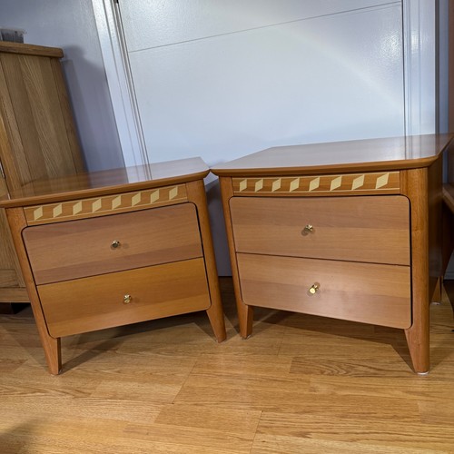Pair vintage italian bedside - italian,