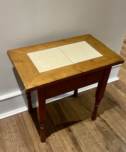 Vintage wooden side - vintage, table