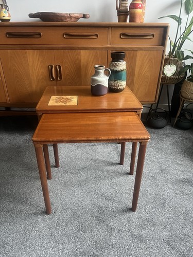 Vintage teak coffee table - vintage, nest