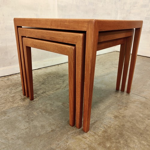 Vintage mid century teak nest - vintage,