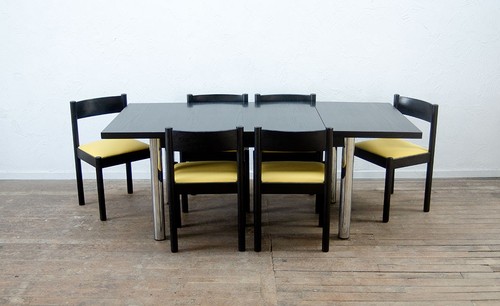 Black ash dining table 6 - ash,
