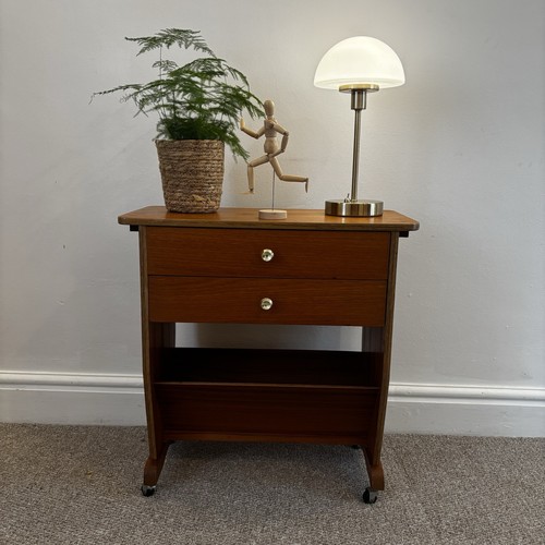 Vintage teak magazine rack - teak,