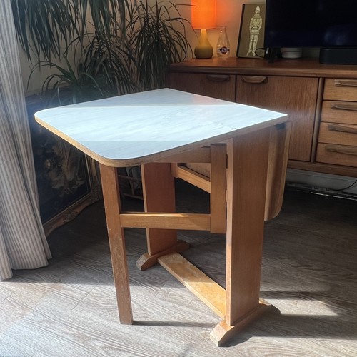 Mcm white formica dropleaf - mcm,