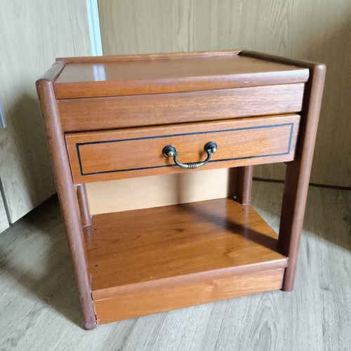 Retro vintage teak side table - vintage,